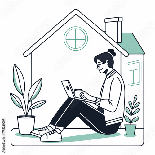 man reading a newspaper