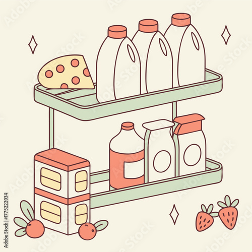 Realistic vector icon illustration milk jug in a splash of fresh milk isolated on white backgro