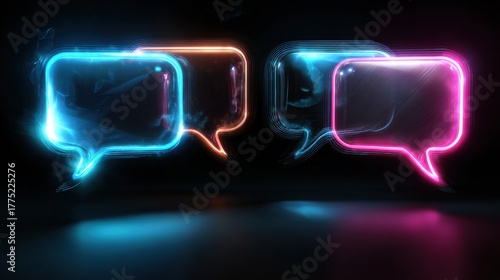 Digital communication concepts virtual space graphic design modern environment creative viewpoint