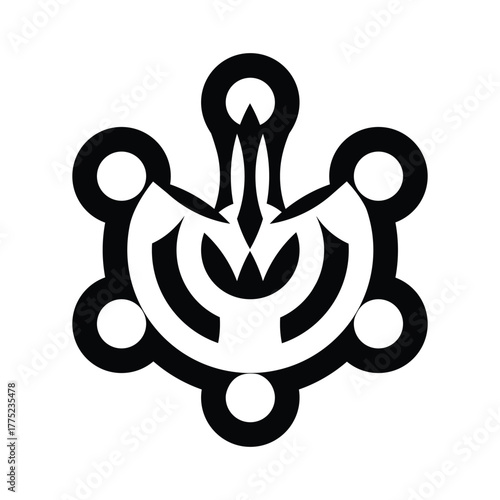 Abstract Geometric Pattern Design Illustration