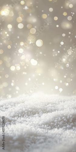 Ultra realistic snowy backdrop with pristine detail for winter themes and holiday designs