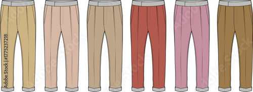 Colorful Pants Illustration, Clothing Fashion Design, Diverse Apparel Style