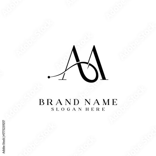 Modern Creative AA Logo Design. initial icon Based Monogram and Letters in Luxury vector