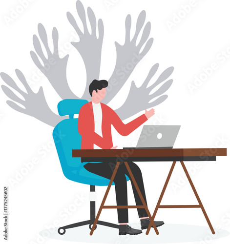 Stress burden, anxiety from work difficulty and overload,
