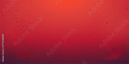 Aged red grunge wall texture with blank vintage paper for a festive Christmas backdrop design