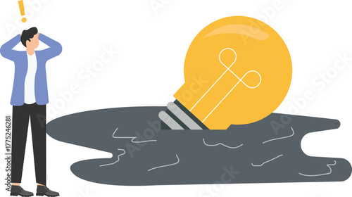 Frustrated, businessmen encounter problems and frustrations
