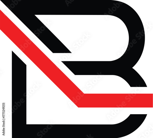 BL, LB abstract letters logo monogram