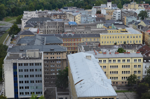 Ostrawa z lotu ptaka, kraj morawsko-śląski, Czechy/Ostrava aerial view, Moravian-Silesian Land, Czechia