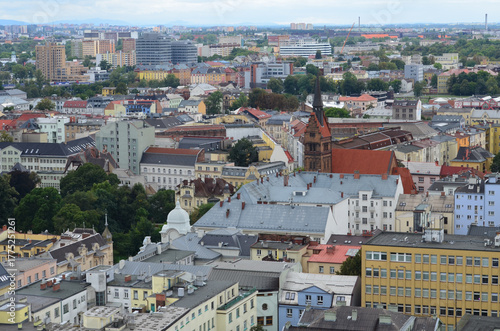 Ostrawa z lotu ptaka, kraj morawsko-śląski, Czechy/Ostrava aerial view, Moravian-Silesian Land, Czechia
