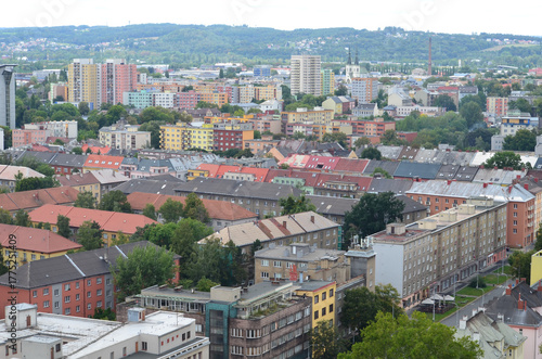 Ostrawa z lotu ptaka, kraj morawsko-śląski, Czechy/Ostrava aerial view, Moravian-Silesian Land, Czechia