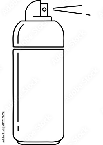 Aerosol air freshener line art