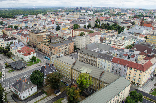 Ostrawa z lotu ptaka, kraj morawsko-śląski, Czechy/Ostrava aerial view, Moravian-Silesian Land, Czechia