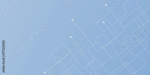 Blue and white gradient abstract background with futuristic striped pattern. Background design with modern digital technology internet connection concept for cover, certificate, presentation.