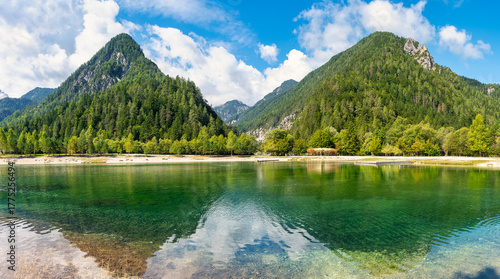 Kozorog Lake in the Julian Alps, Slovenia, near Kranjska Gora
