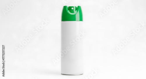 Wallpaper Mural White aerosol can with green cap isolated on white background Torontodigital.ca