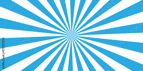 Vector sunray stripe background. Light sunburst glowing background. Sunburst pattern summer social banner. vector illustration pattern beam rays. Spiral radial striped backdrop design.	