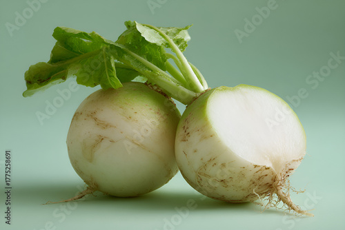 [AI Digital Art] White Radish