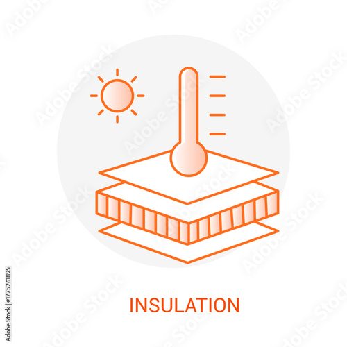 Insulation Vector Icon Editable Stroke