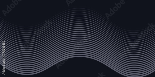 Modern render of illuminated gray colored corridor art modern pattern