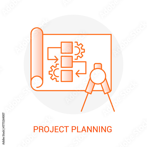 Project Planning Vector Icon Editable Stroke