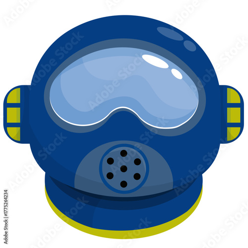Astronaut Helmet Icons Collection: Sci-Fi Space Suit Visors Set