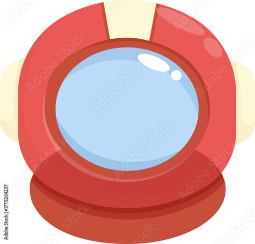 Astronaut Helmet Icons Collection: Sci-Fi Space Suit Visors Set