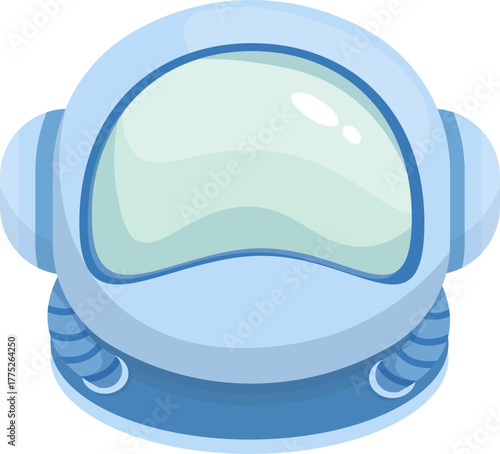 Astronaut Helmet Icons Collection: Sci-Fi Space Suit Visors Set