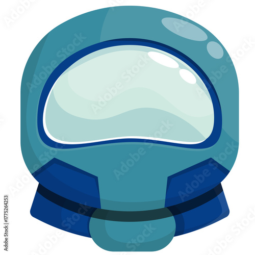 Astronaut Helmet Icons Collection: Sci-Fi Space Suit Visors Set