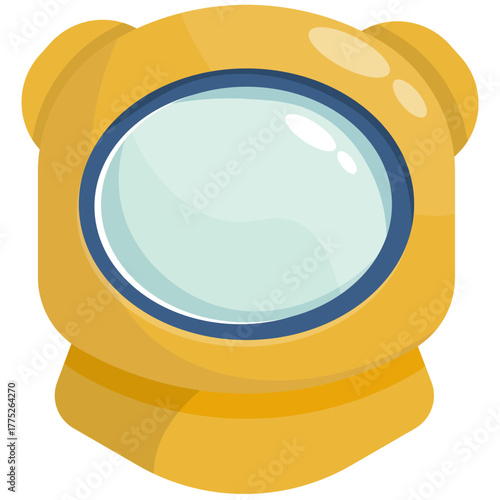 Astronaut Helmet Icons Collection: Sci-Fi Space Suit Visors Set