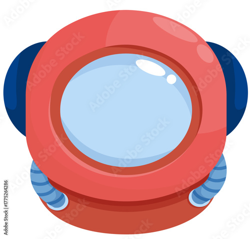 Astronaut Helmet Icons Collection: Sci-Fi Space Suit Visors Set