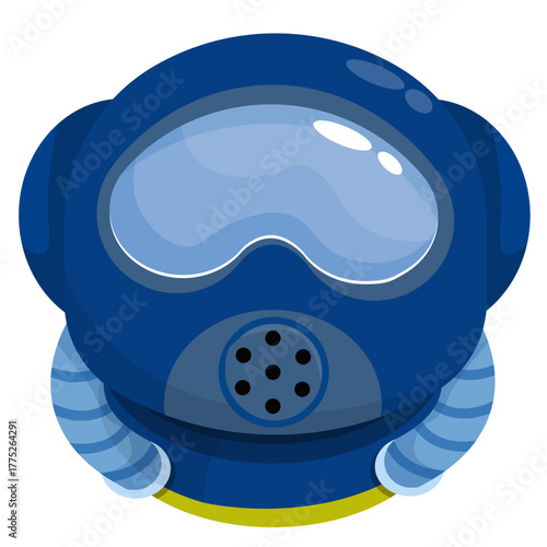 Astronaut Helmet Icons Collection: Sci-Fi Space Suit Visors Set