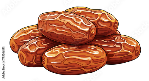 Pile of Fresh Dates A Delicious and Nutritious Treat from the Middle East