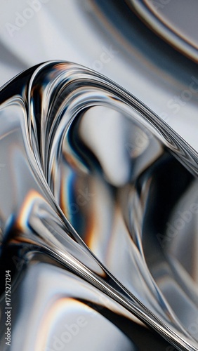 Chrome Liquid Metal — Futuristic Glossy Abstract Texture