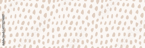 Beige Japanese seamless pattern texture background. Japandi trend design. Organic shibori fabric print. Scandinavian beige batik textile ornament. Abstract animal print. Neutral brush stroke bg