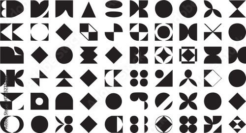 Abstract Geometric Modular Shapes Collection
