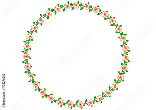 Peach Blossom Vine Wreath