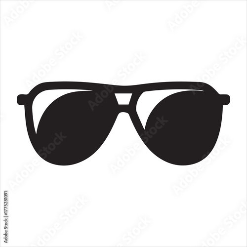 sunglass silhouette vector