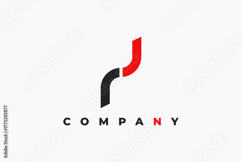 letter a u and modern magnet logo