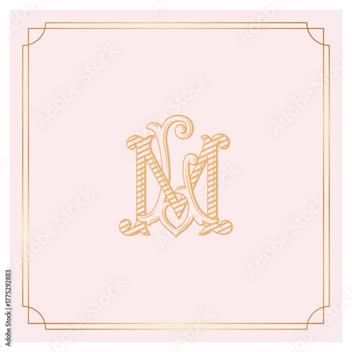 LM,ML, logo LM,Letter LM,  Monogram LM,Wedding Monogram, Wedding Logo, Logo Design , Monogram Vintage