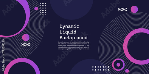 Abstract background with geometric gradient circle. suit for bussines, banners, poster