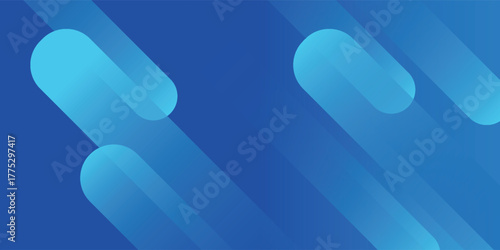 Abstract blue background with diagonal lines. Dynamic shapes composition. Vector illustration