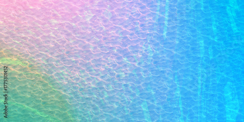 Pastel Rainbow Water Texture Background with Soft Light Gradient and Ripple Effect