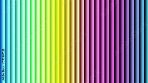 Vibrant rainbow gradient of vertical stripes