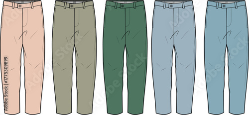 Colorful Casual Pants A Variety of Trousers in Different Shades for Everyday Wear and Style Guide