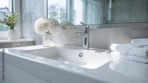 住宅イメージ　清潔感のある洗面所