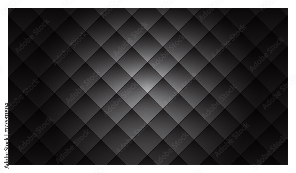 Naklejka premium Black and white abstract geometric seamless pattern background