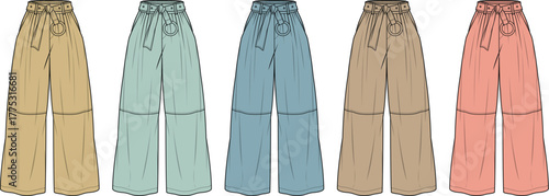 Fashionable Wide Leg Pants in Multiple Colors Stylish and Comfortable Apparel