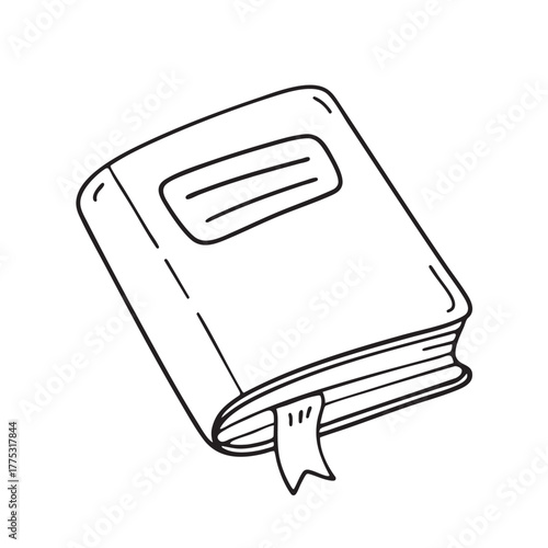 A magazine close to a bookmark tucked halfway