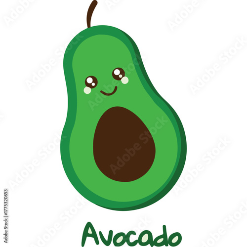 vector avocado fruit free download 