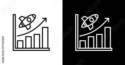 Graphic  White Icon Set Design